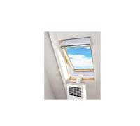 Air Conditioner Window Seal Kit,Centre Pivot Roof Window Sea l Kit for Portable Air Conditioner and Tumble Dryer,WindowSeal,Windproof Fastening Tape Zippered AC Vent Seal for Windows and Wall
