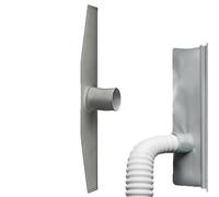 Air Conditioner Window Vent Kit | Heat-Resistant Hot Blow Stop | Casement Window Portable AC Seal Kit | for Bedroom Living Room Garage Improvement enthusiasts