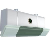 Air Conditioner Windshield, Anti-Direct Blown Air Outlet Windshield Adjustable Wall-Mounted Universal Deflector (Color : Green)