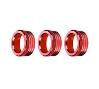 Air Conditioning AC Knob Cover, Volume Button Switch Ring Trim Accessories for Subaru, for BRZ, for Toyota, for 86 GT86, 2013-2020(Red)