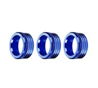 Air Conditioning AC Knob Cover, Volume Button Switch Ring Trim Accessories for Subaru, for BRZ, for Toyota, for 86 GT86, 2013-2020(Blue)