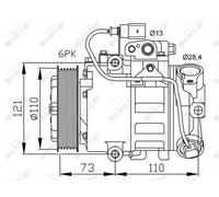 NRF 32225 Air conditioning compressor