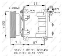 NRF 32267 Air conditioning compressor