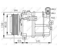NRF 32312 Air conditioning compressor