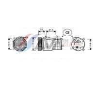 PRASCO AIAK003 Air conditioning compressor
