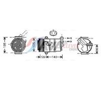 AVA COOLING SYSTEMS OLAK428 Air conditioning compressor