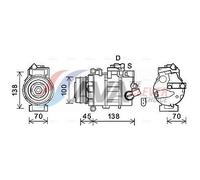 PRASCO VNAK384 Air conditioning compressor