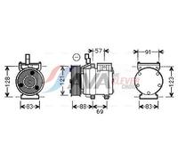 PRASCO HYAK258 Air conditioning compressor