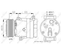 NRF 32102 Air conditioning compressor