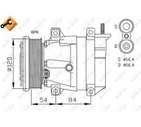 NRF 32484 Air conditioning compressor