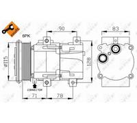 NRF 32110 Air conditioning compressor