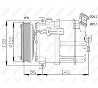 NRF 32117 Air conditioning compressor