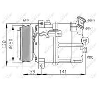 NRF 32191 Air conditioning compressor