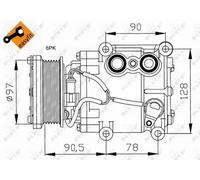 NRF 32199 Air conditioning compressor