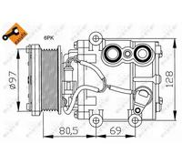 NRF 32401 Air conditioning compressor