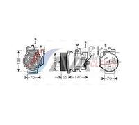 AVA COOLING SYSTEMS AUAK187 Air conditioning compressor