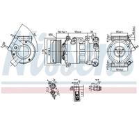 NISSENS 890599 Air conditioning compressor
