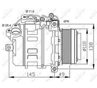 NRF 32533 Air conditioning compressor