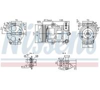NISSENS 890663 Air conditioning compressor