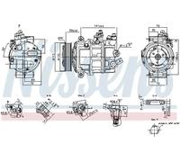 NISSENS 890893 Air conditioning compressor