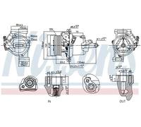 Air conditioning compressor R 1234yf PAG 46 YF 891074 NISSENS for SMART RENAULT