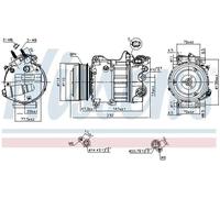 NISSENS 890585 Air conditioning compressor