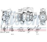NISSENS 890696 Air conditioning compressor