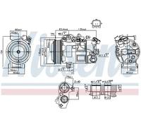 NISSENS 890802 Air conditioning compressor
