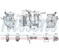 NISSENS 891095 Air conditioning compressor