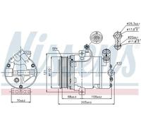 NISSENS 89197 Air conditioning compressor