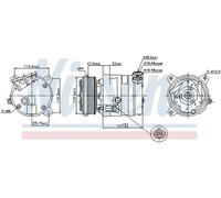 NISSENS 89257 Air conditioning compressor