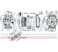 NISSENS 89481 Air conditioning compressor
