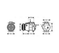 AVA COOLING SYSTEMS HYAK240 Air conditioning compressor