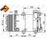 NRF 32415 Air conditioning compressor