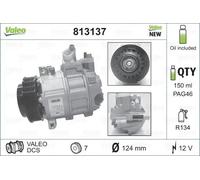 Air conditioning compressor R 134a PAG 46 813137 VALEO for MERCEDES-BENZ CLS CLK