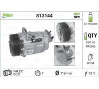 Air conditioning compressor R 134a PAG 46 813144 VALEO for RENAULT OPEL