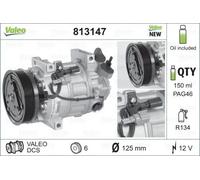 Air conditioning compressor R 134a PAG 46 813147 VALEO for RENAULT LAGUNA III