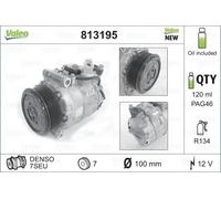Air conditioning compressor R 134a PAG 46 813195 VALEO for MERCEDES-BENZ CLS SL