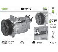 Air conditioning compressor R 134a PAG 46 813265 VALEO for RENAULT NISSAN