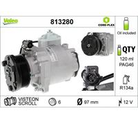 Air conditioning compressor R 134a PAG 46 813280 VALEO for FORD TOURNEO CONNECT