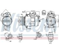 NISSENS 890012 Air conditioning compressor