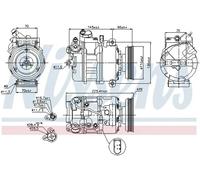 NISSENS 89023 Air conditioning compressor