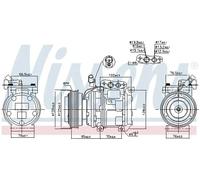 NISSENS 890233 Air conditioning compressor