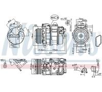 NISSENS 890390 Air conditioning compressor