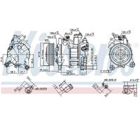 NISSENS 890397 Air conditioning compressor