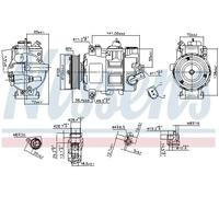 NISSENS 890550 Air conditioning compressor