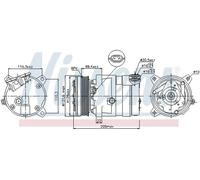Nissens Air Conditioning Compressor 89058, R134a, PAG 46, for Opel LDV Vauxhall