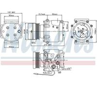 NISSENS 89066 Air conditioning compressor