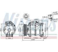 NISSENS 89074 Air conditioning compressor