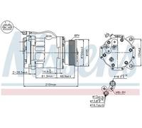 NISSENS 89088 Air conditioning compressor